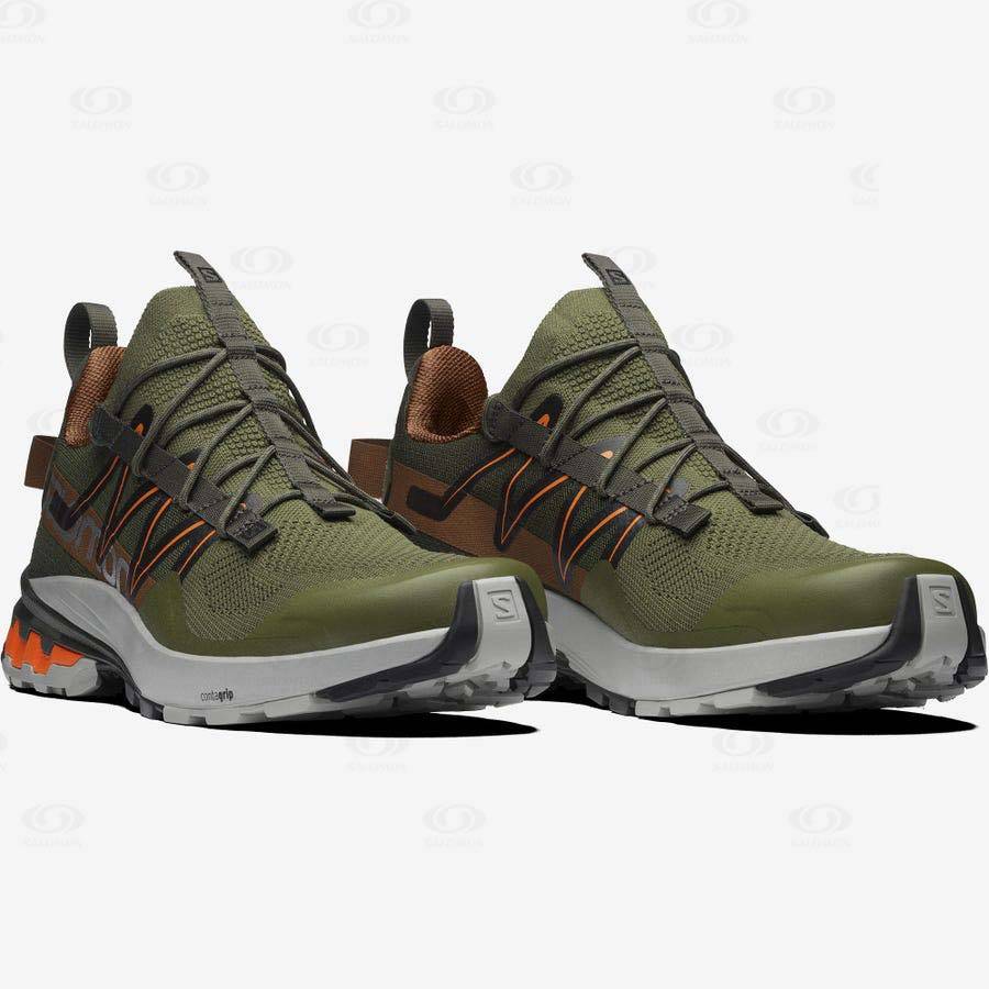 Olive / Orange Salomon XA COVER Women's Sneakers | US-N1806