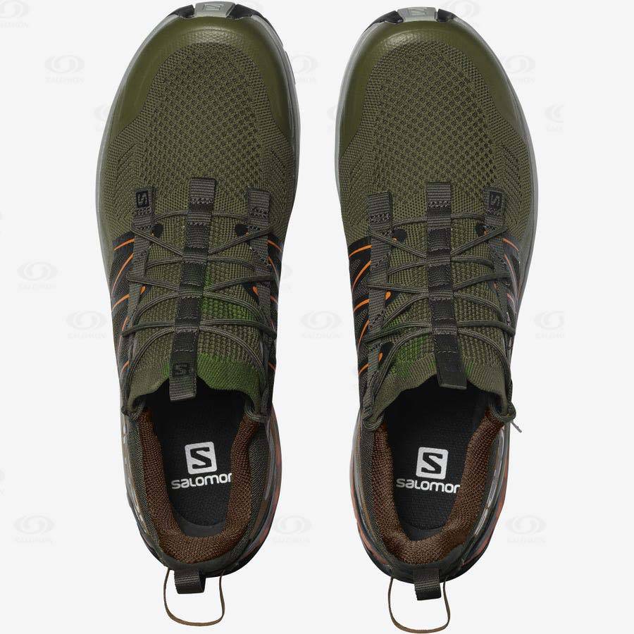 Olive / Orange Salomon XA COVER Women's Sneakers | US-N1806