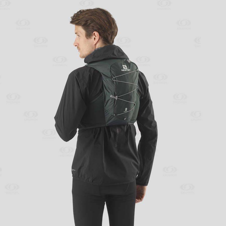 Olive Salomon ACTIVE SKIN 8 Men's Running Packs | US-O1110