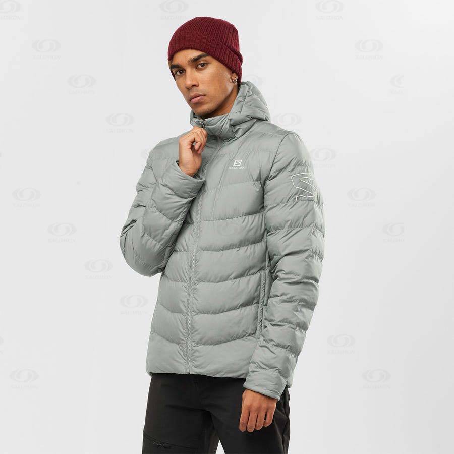 Olive Salomon ESSENTIAL XWARM INSULATED Men's Insulated Jackets | US-A2060