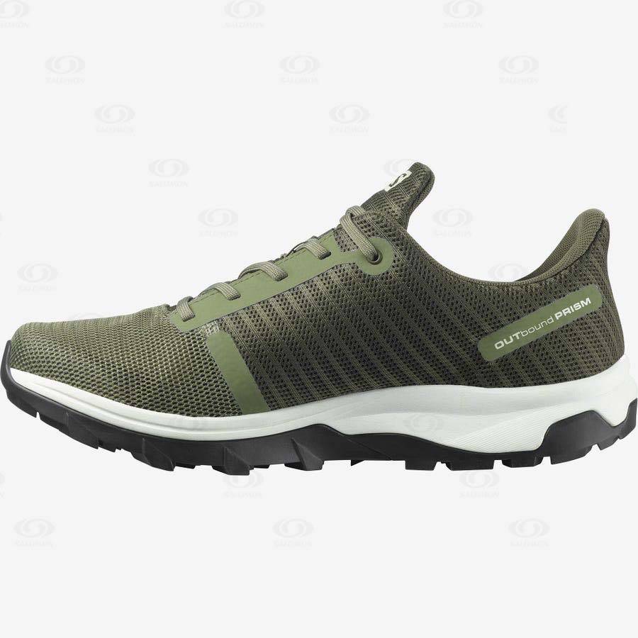 Olive Salomon OUTBOUND PRISM GORE-TEX Men's Waterproof Shoes | US-S1723