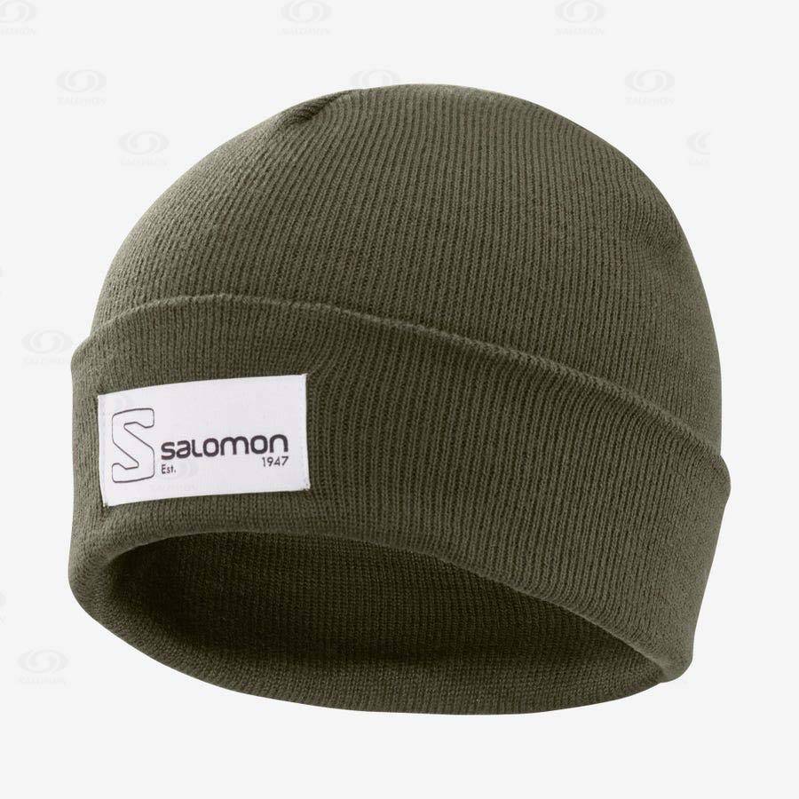 Olive Salomon OUTLIFE LOGO Men\'s Hats | US-O2449