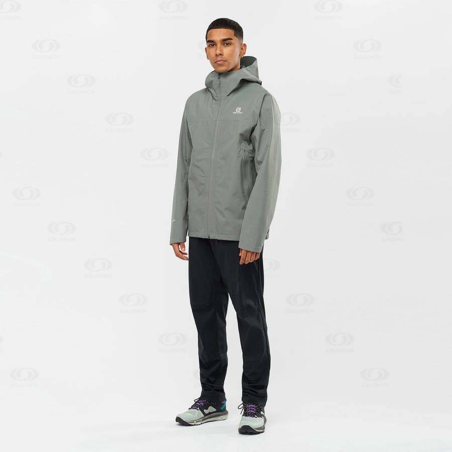 Olive Salomon OUTLINE GORE-TEX 2.5 LAYERS Men's Waterproof Jackets | US-S1310