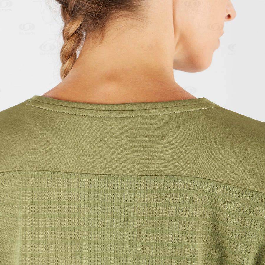 Olive Salomon OUTLINE SUMMER Women's T Shirts | US-W2530