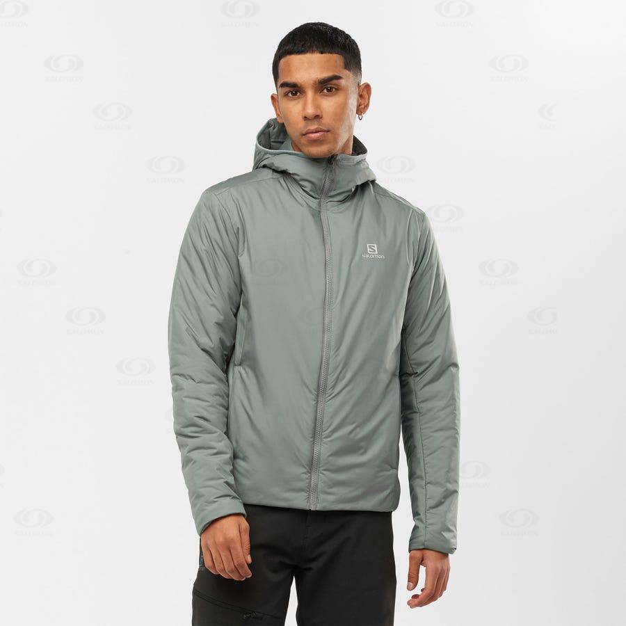 Olive Salomon OUTRACK INSULATED Men's Insulated Jackets | US-A2305