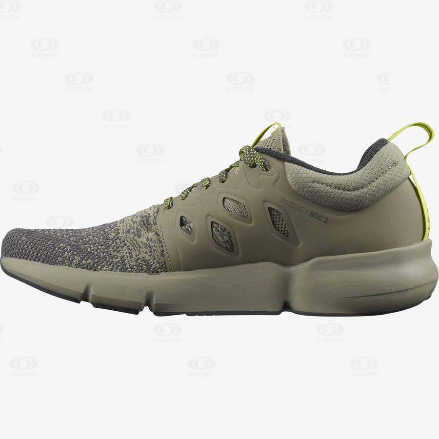 Olive Salomon PREDICT SOC 2 Men's Running Shoes | US-A2571