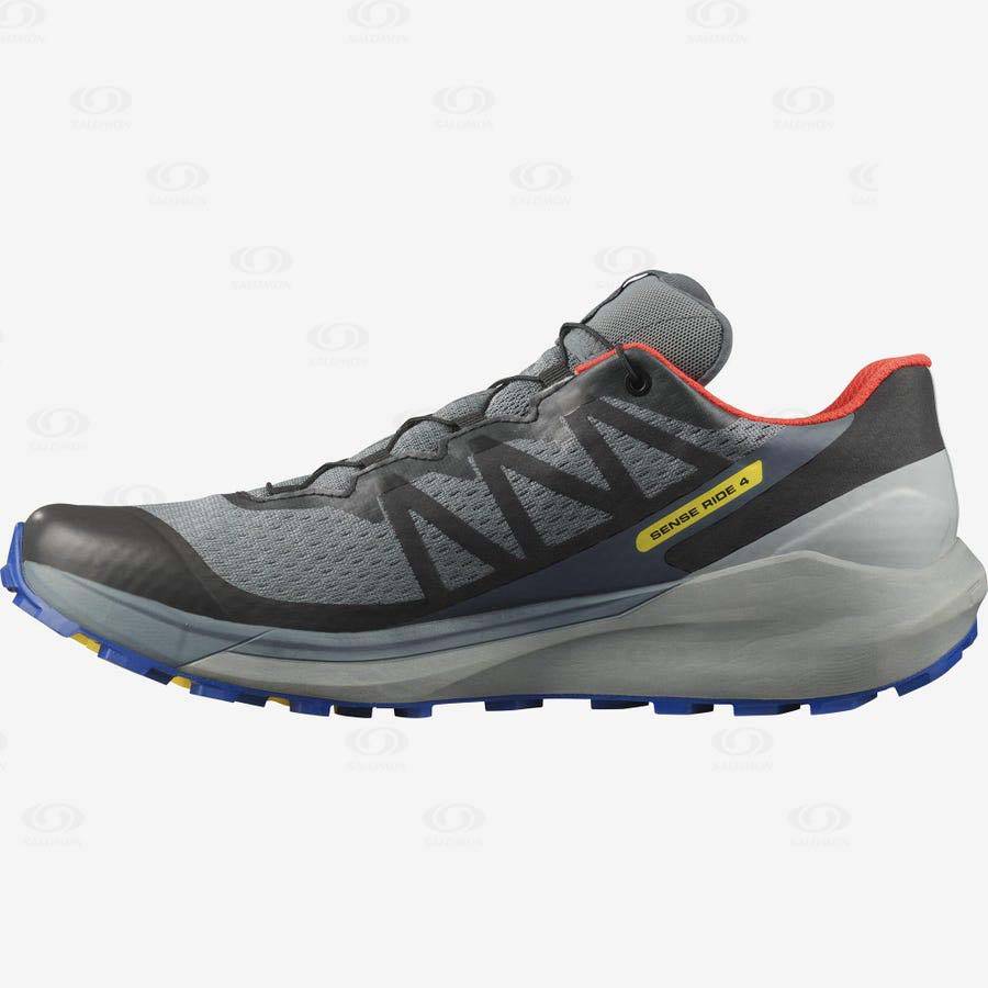 Olive Salomon SENSE RIDE 4 GORE-TEX INVISIBLE FIT Men's Trail Running Shoes | US-S2143