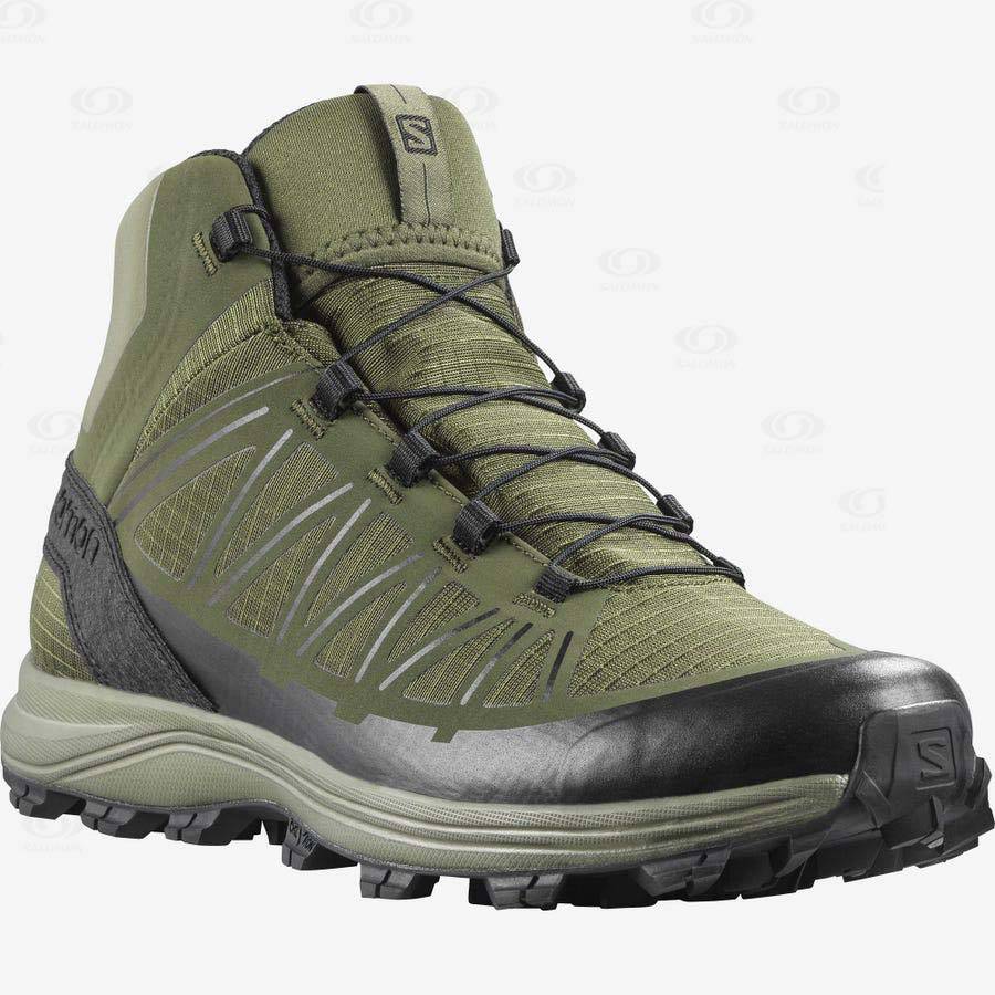 Olive Salomon SPEED ASSAULT Men's Forces Boots | US-O2062