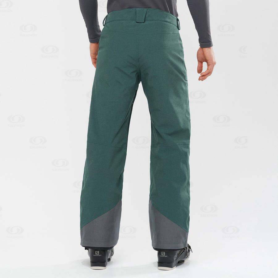 Olive Salomon UNTRACKED Men's Ski Pants | US-S1030