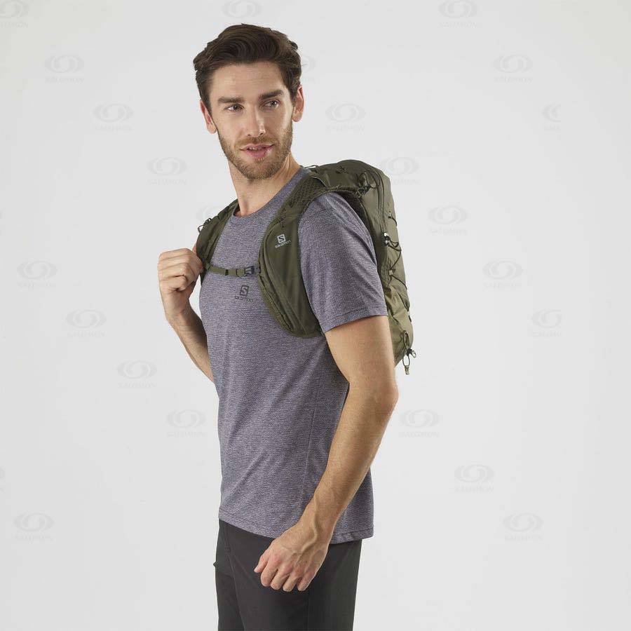 Olive Salomon XT 10 Men's Backpacks | US-S2262