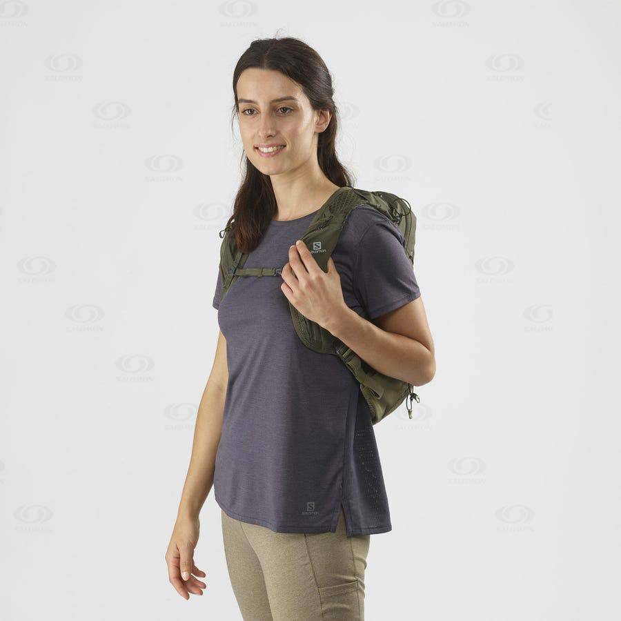 Olive Salomon XT 10 Women's Backpacks | US-A2368