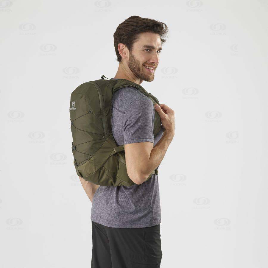 Olive Salomon XT 15 Men's Backpacks | US-M1979