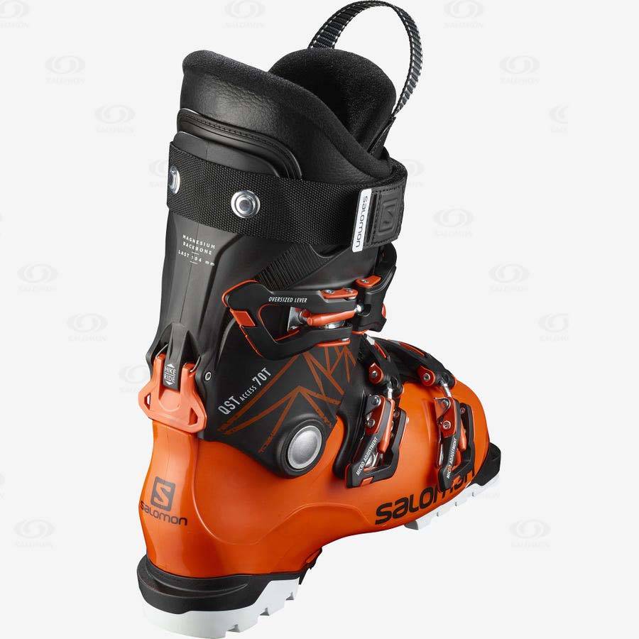 Orange / Black Salomon QST ACCESS 70 T kids Ski Boots | US-A1416