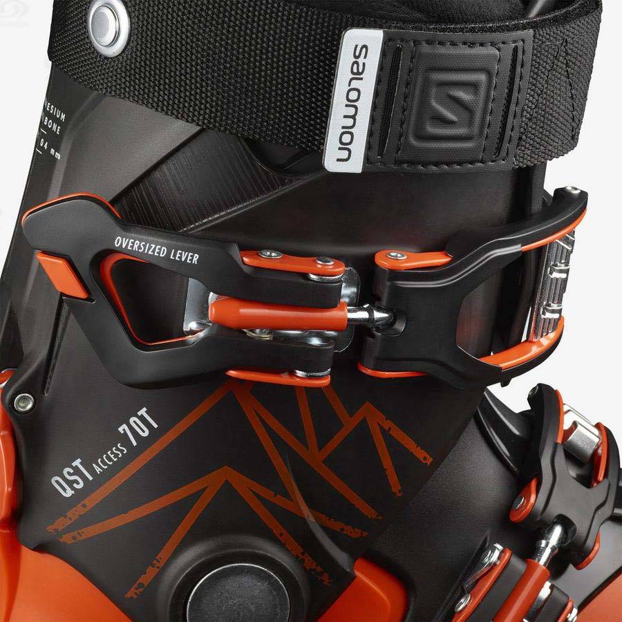 Orange / Black Salomon QST ACCESS 70 T kids Ski Boots | US-A1416