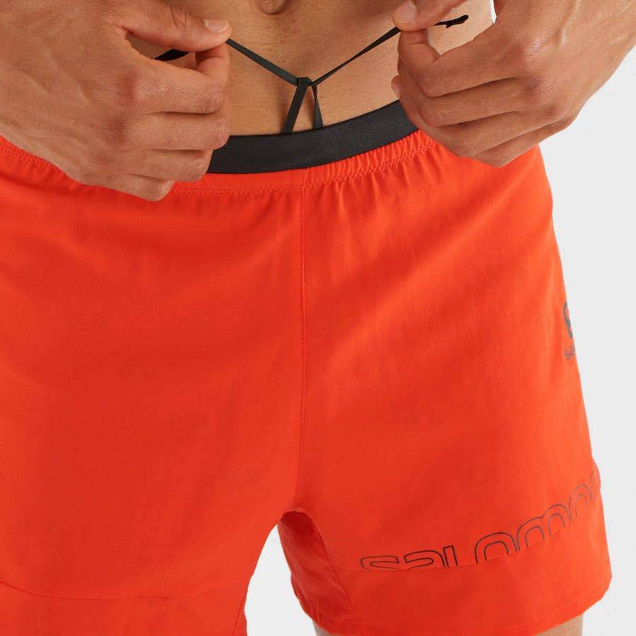 Orange Salomon CROSS 2IN1 Men's Shorts | US-A1997