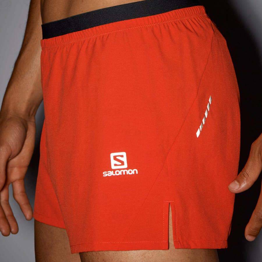 Orange Salomon CROSS 3'' Men's Shorts | US-wA1738