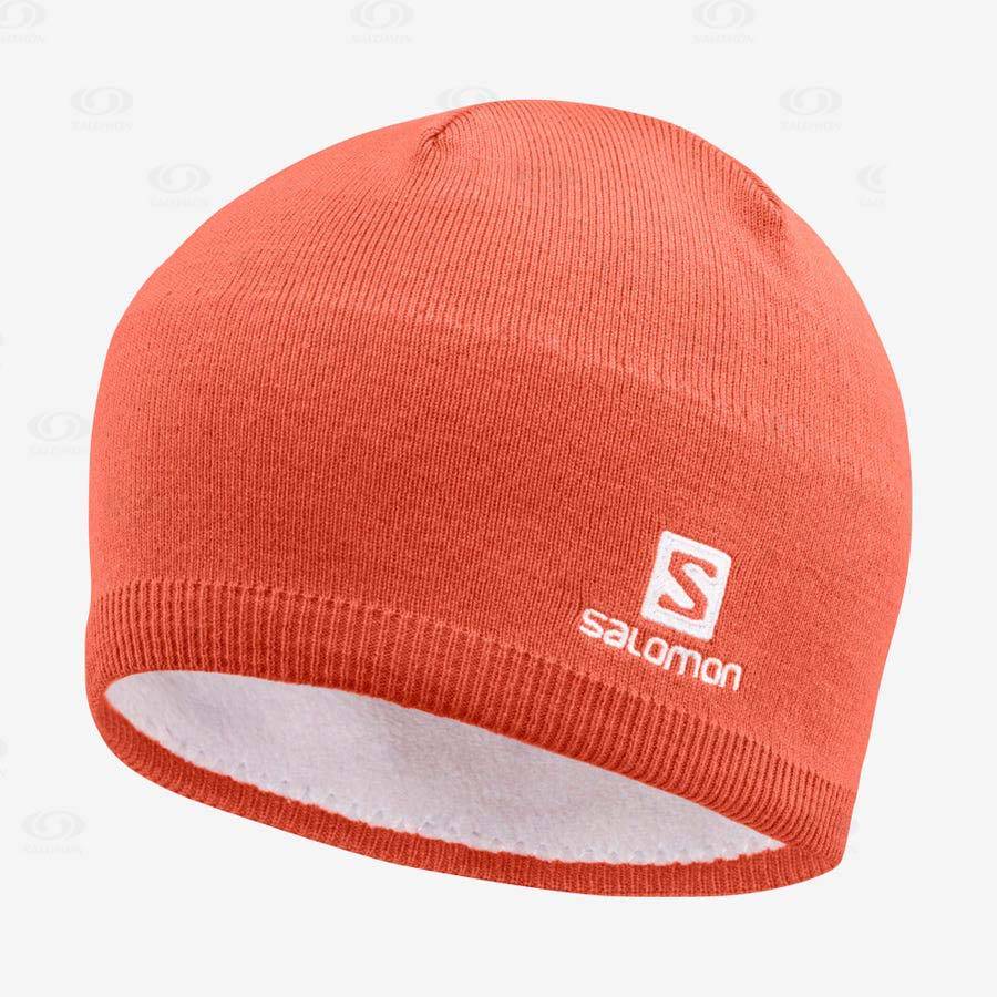 Orange Salomon LOGO Men\'s Hats | US-W3210