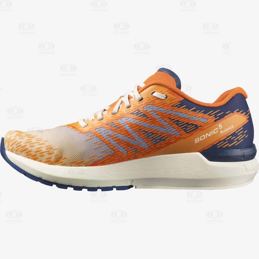 Orange Salomon SONIC 5 BALANCE Men's Running Shoes | US-M1881