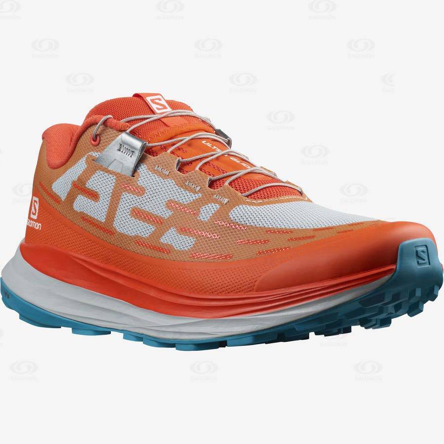 Orange Salomon ULTRA GLIDE Men's Trail Running Shoes | US-M1629