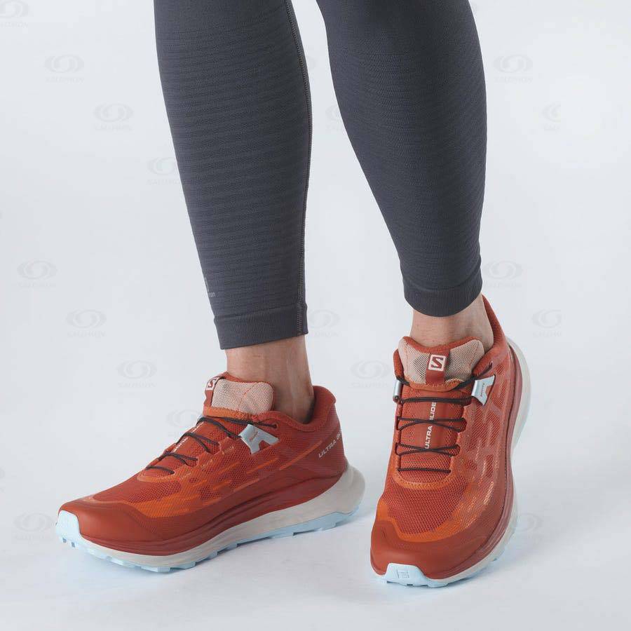 Orange Salomon ULTRA GLIDE Women's Trail Running Shoes | US-M1104