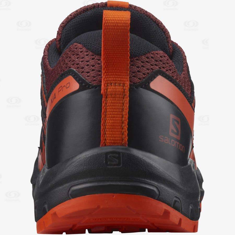 Orange Salomon XA PRO V8 kids Trail Running Shoes | US-O2141