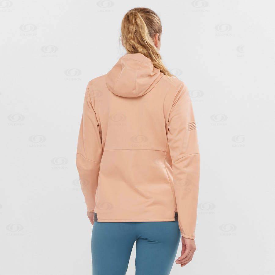 Pink Salomon GORE TEX INFINIUM™ WINDSTOPPER® Women's Softshell Jackets | US-A1731