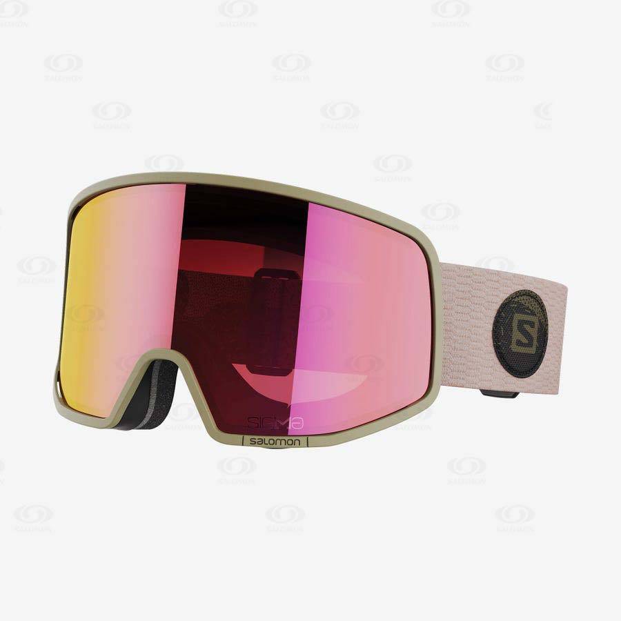 Pink Salomon LO FI SIGMA Men\'s Goggles | US-L1746