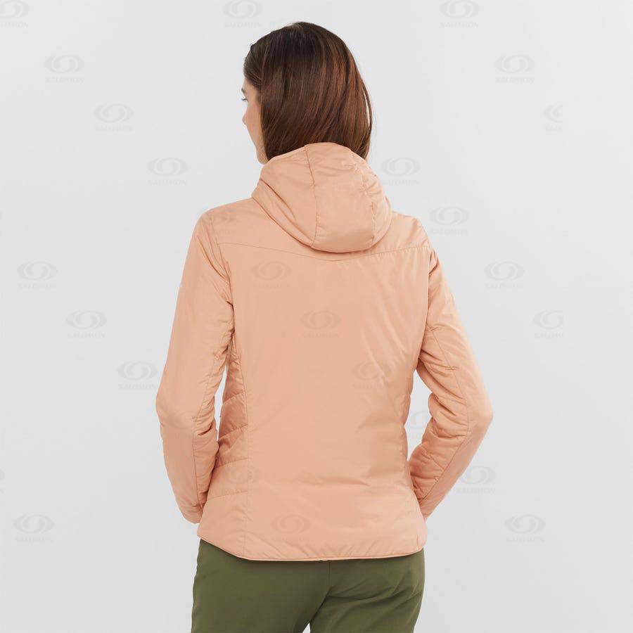 Pink Salomon OUTRACK INSULATED Women's Insulated Jackets | US-O1777