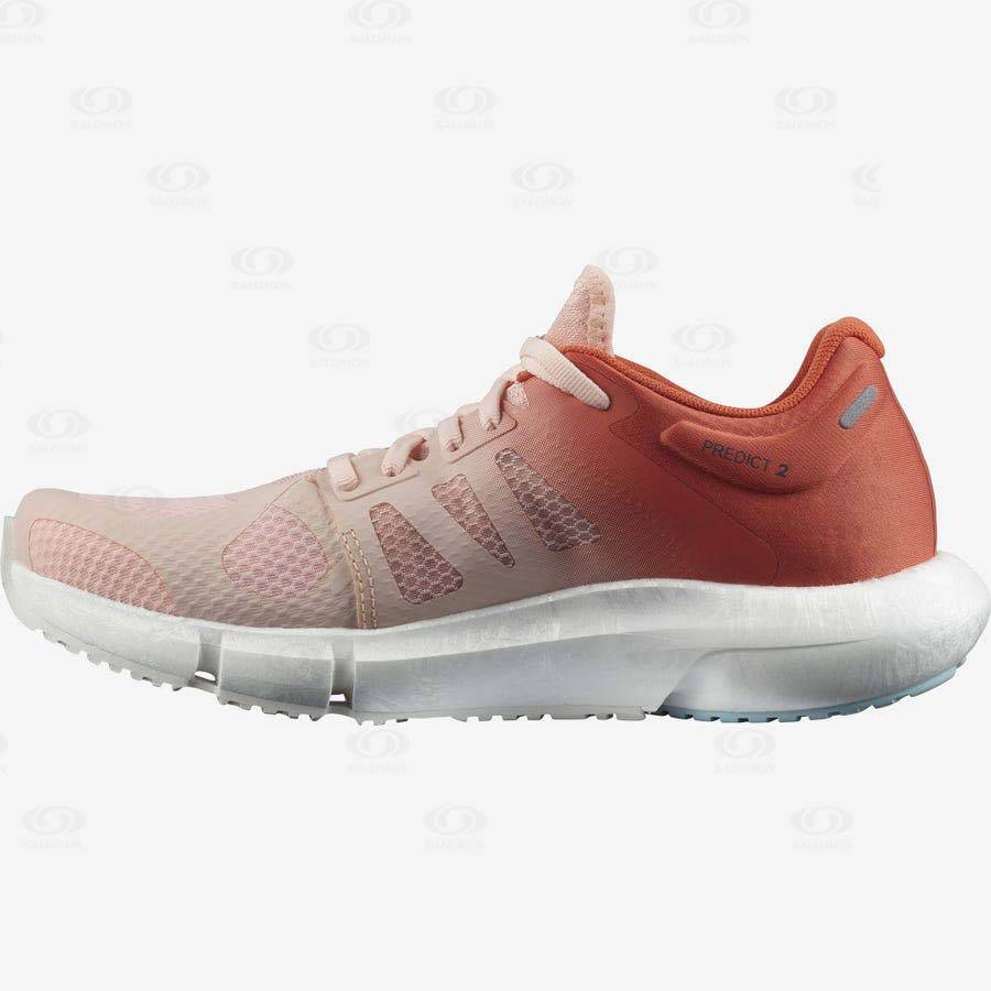 Pink Salomon PREDICT 2 Women's Running Shoes | US-W2550