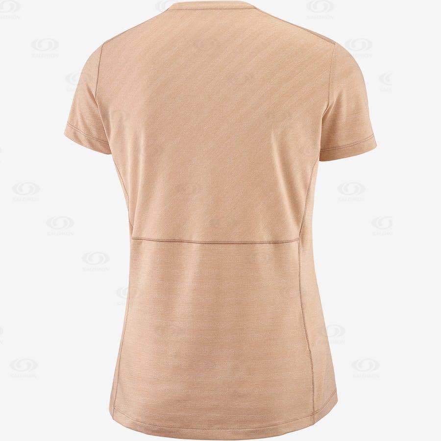 Pink Salomon XA TEE W Women's T Shirts | US-L1529