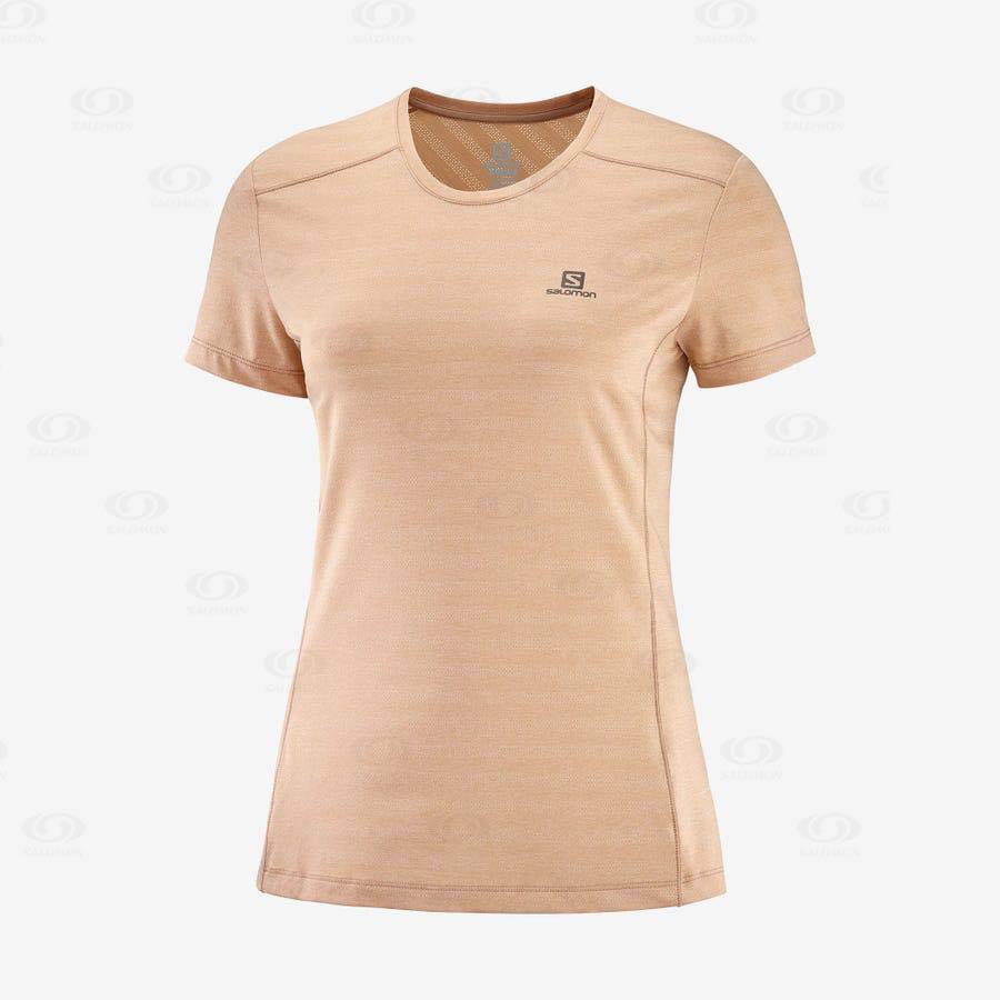 Pink Salomon XA TEE W Women\'s T Shirts | US-L1529