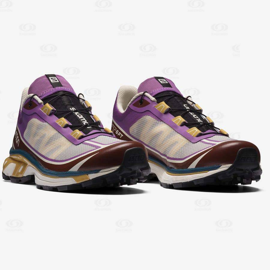 Purple / Chocolate Salomon XT-6 FT Men's Sneakers | US-L1907