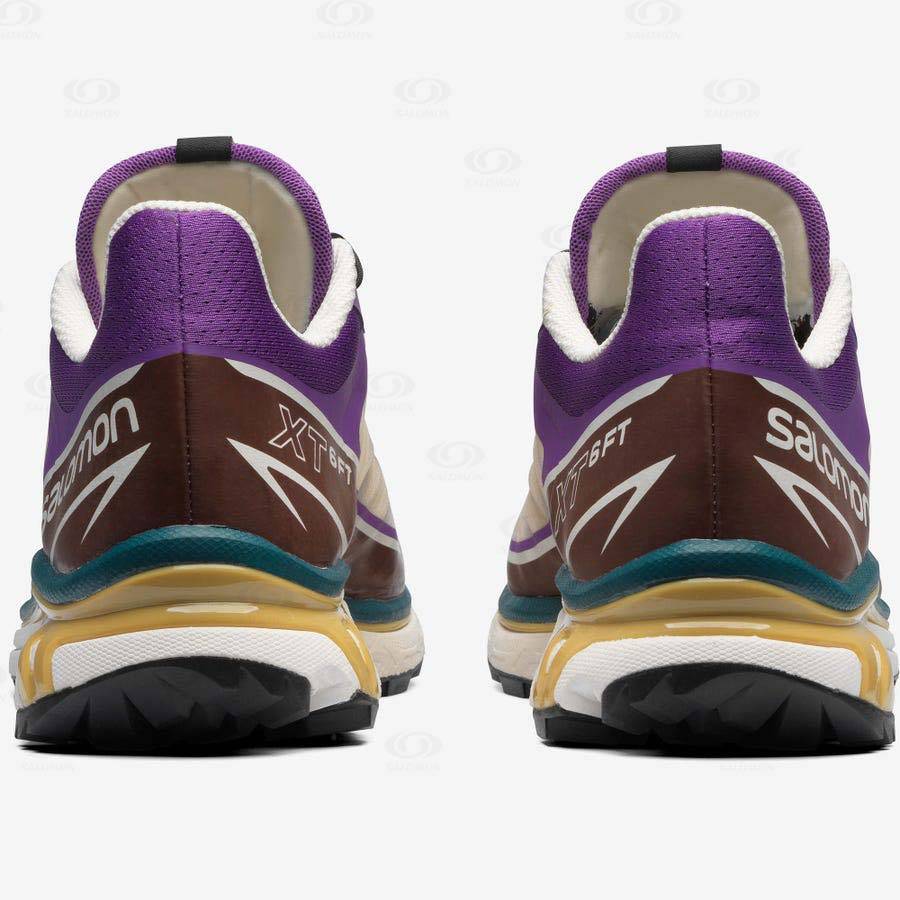 Purple / Chocolate Salomon XT-6 FT Men's Sneakers | US-L1907