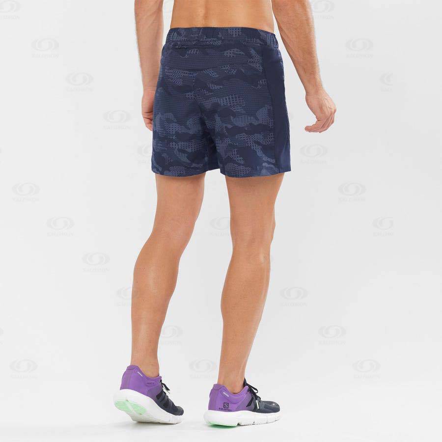 Purple Salomon AGILE 5 Men's Shorts | US-N2058