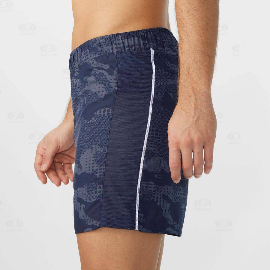 Purple Salomon AGILE 5 Men's Shorts | US-N2058