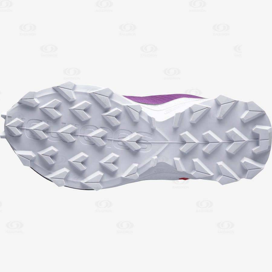 Purple Salomon ALPHACROSS BLAST CLIMASALOMON™ kids Waterproof Shoes | US-A1031