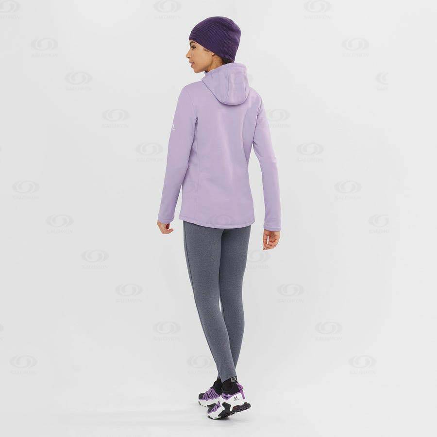 Purple Salomon ESSENTIAL XWARM Women's Hoodie | US-O1138