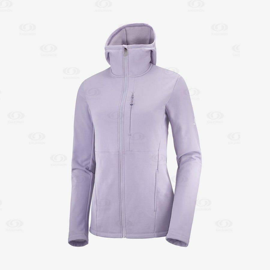 Purple Salomon ESSENTIAL XWARM Women\'s Hoodie | US-O1138