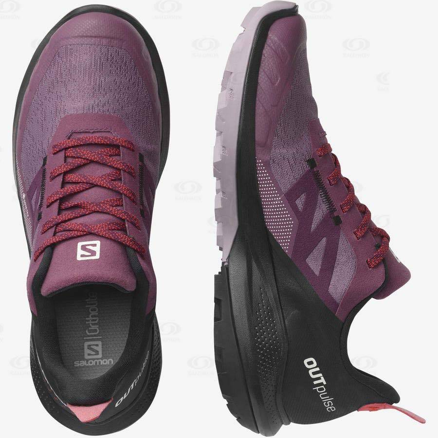 Purple Salomon OUTPULSE GORE-TEX Women's Waterproof Shoes | US-O1586