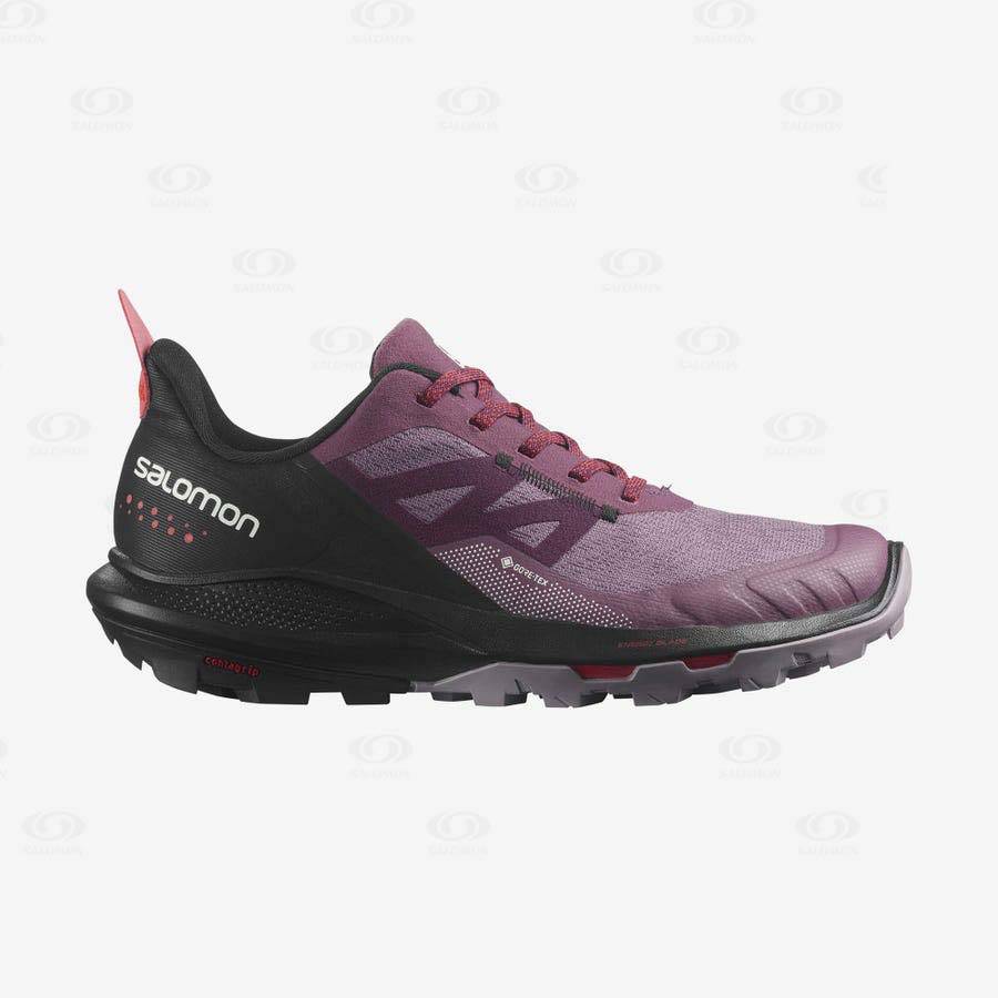 Purple Salomon OUTPULSE GORE-TEX Women\'s Waterproof Shoes | US-O1586