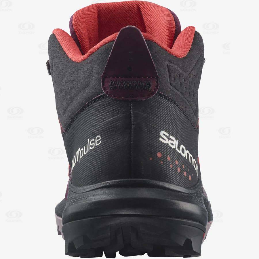 Purple Salomon OUTPULSE MID GORE-TEX Women's Waterproof Shoes | US-O1630