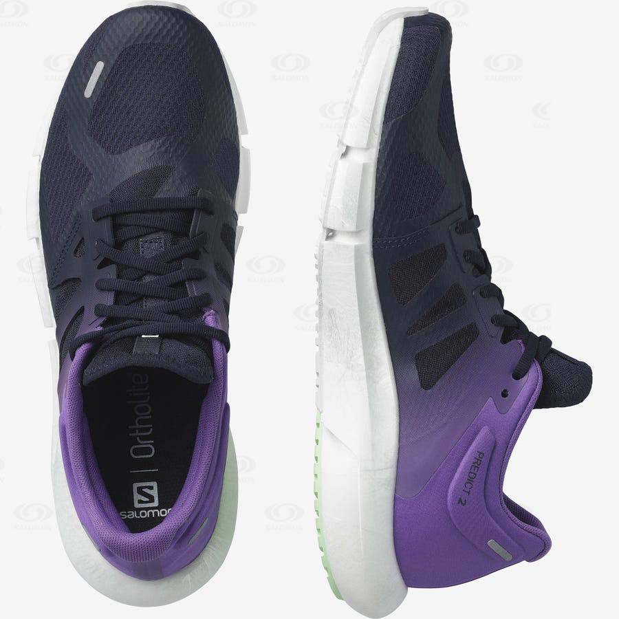 Purple Salomon PREDICT 2 Men's Running Shoes | US-W1850