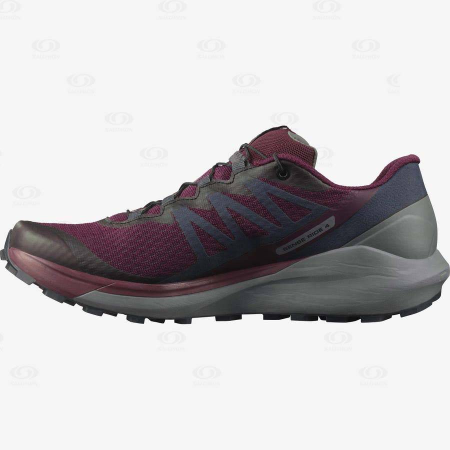 Purple Salomon SENSE RIDE 4 Women's Trail Running Shoes | US-L2299