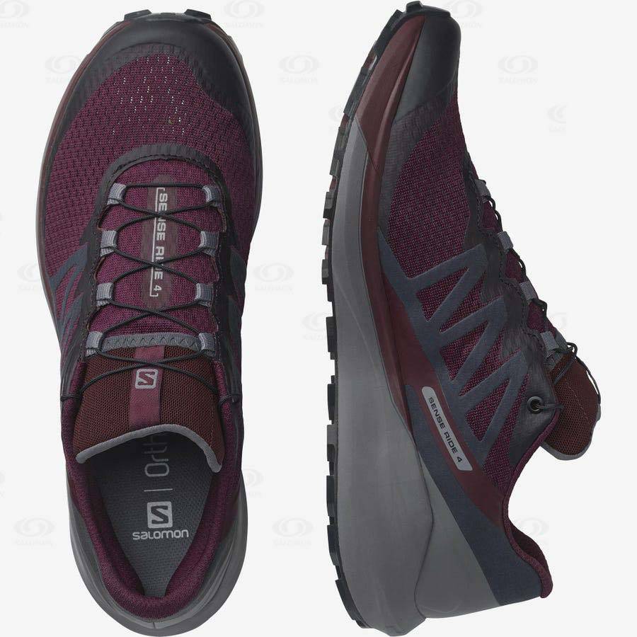 Purple Salomon SENSE RIDE 4 Women's Trail Running Shoes | US-L2299