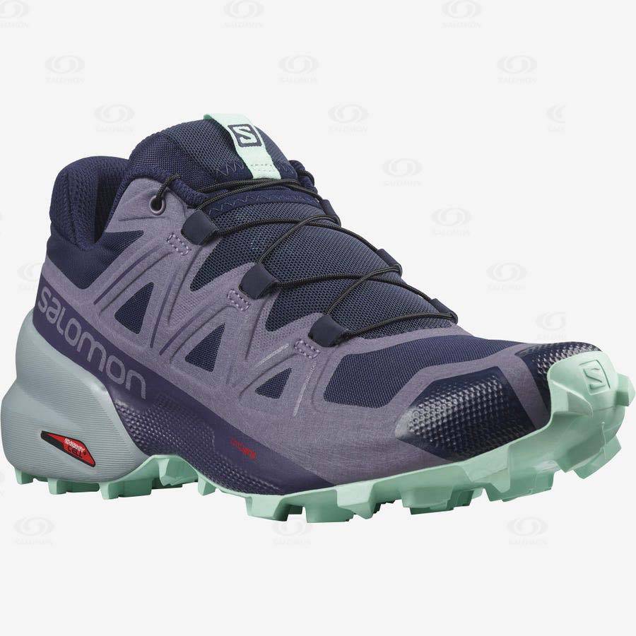 Purple Salomon SPEEDCROSS 5 Women's Trail Running Shoes | US-M2105