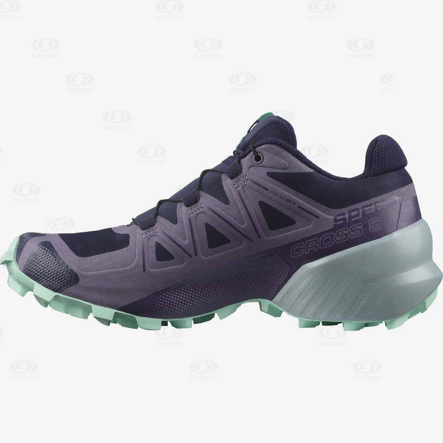 Purple Salomon SPEEDCROSS 5 Women's Trail Running Shoes | US-M2105