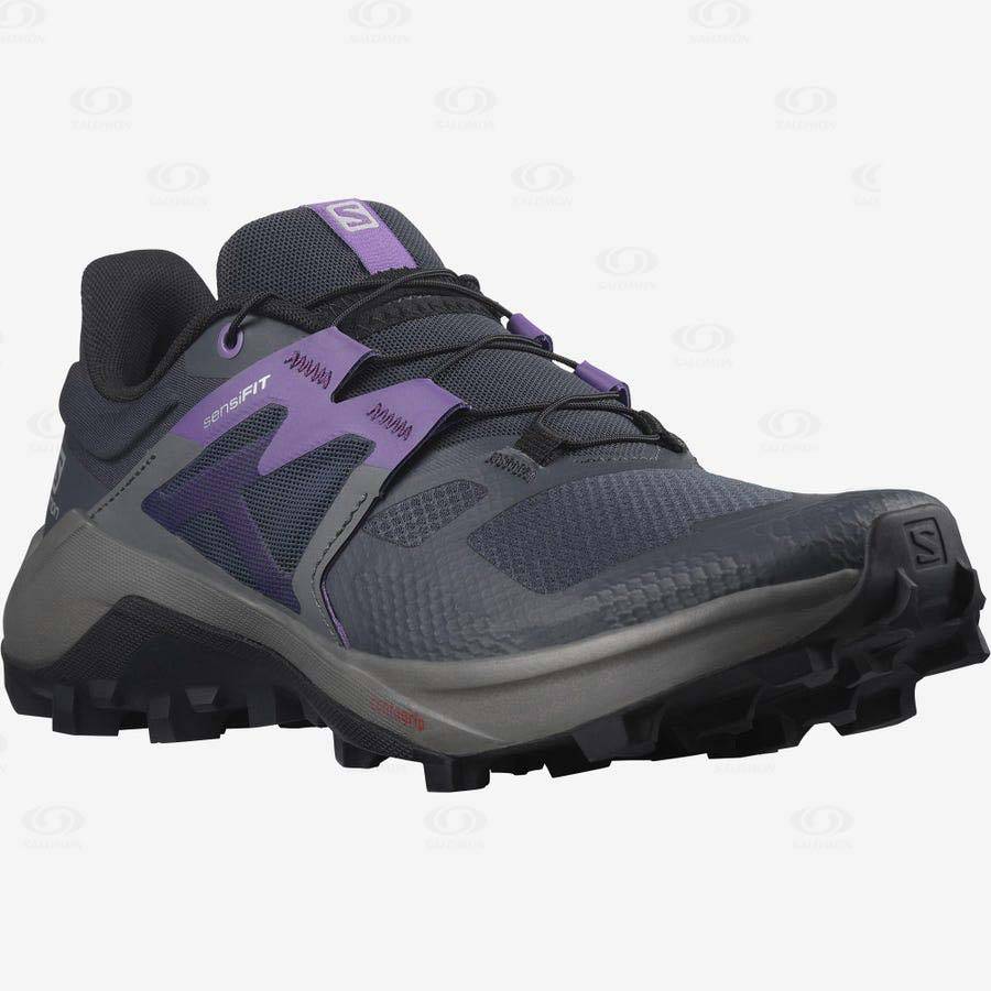 Purple Salomon WILDCROSS 2 Women's Trail Running Shoes | US-S1772