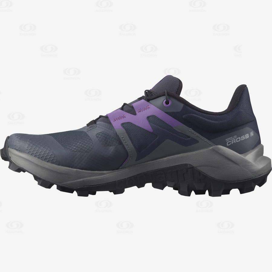 Purple Salomon WILDCROSS 2 Women's Trail Running Shoes | US-S1772