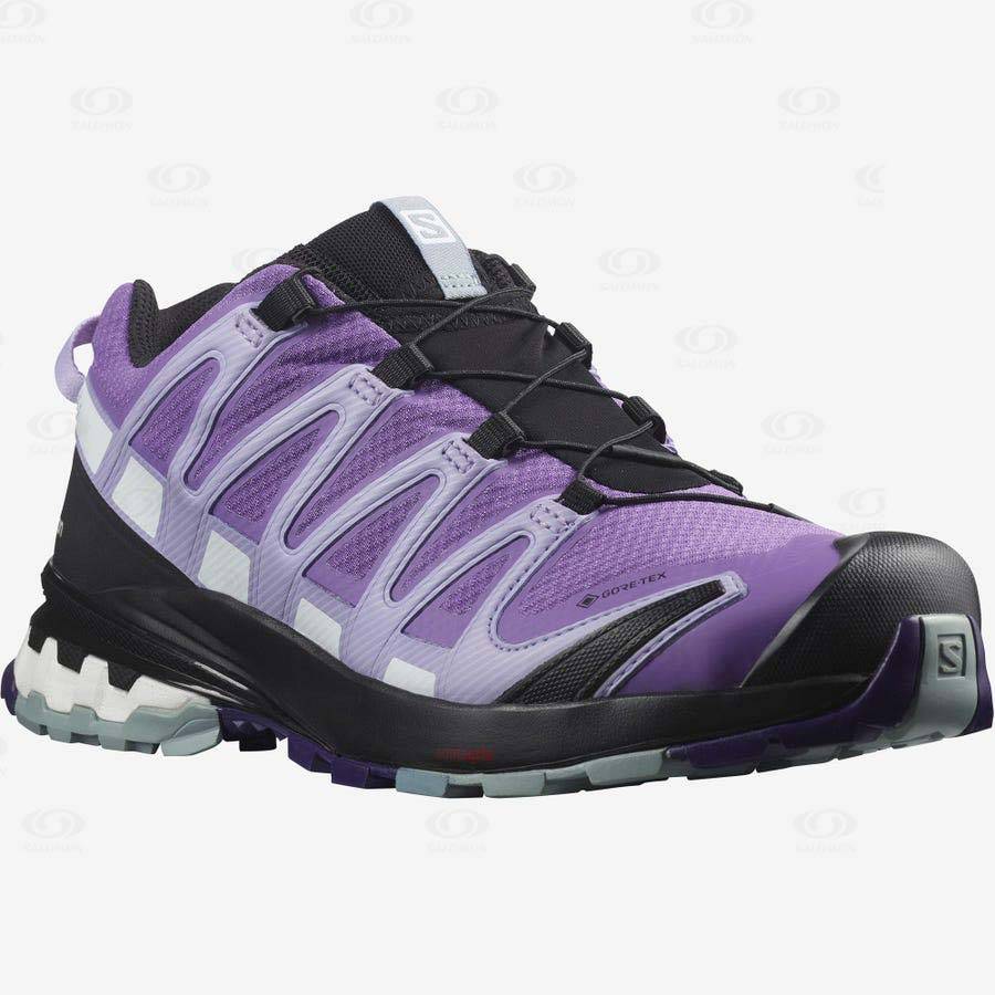 Purple Salomon XA PRO 3D v8 GORE-TEX Women's Hiking Shoes | US-L1760