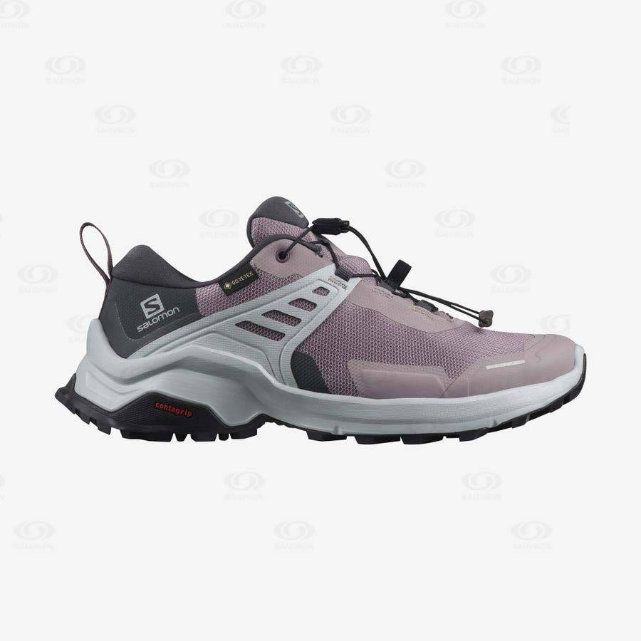 Purple Salomon X RAISE GORE-TEX Women\'s Hiking Shoes | US-O2211